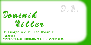dominik miller business card